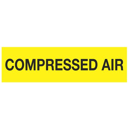 ANSI Pipe Marker - Compressed Air (Yellow) - PK/10